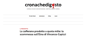 Scopri di più sull'articolo “Zafferano dell’Etna sotto i riflettori: Cronache di Gusto parla di noi!”